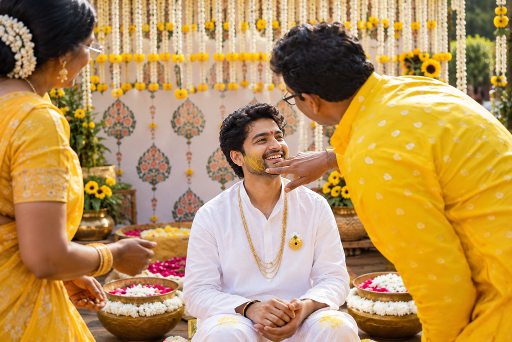 Groom Haldi Ceremony: Rituals, Ideas & Traditional Telugu Customs